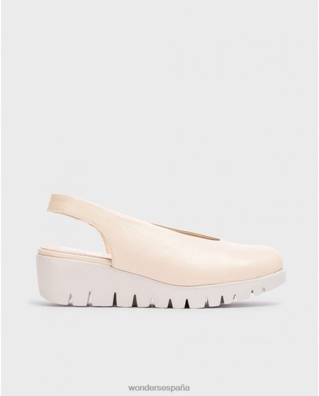 zapato de piel natural sin espalda mujer Wonders 40486271 calzado