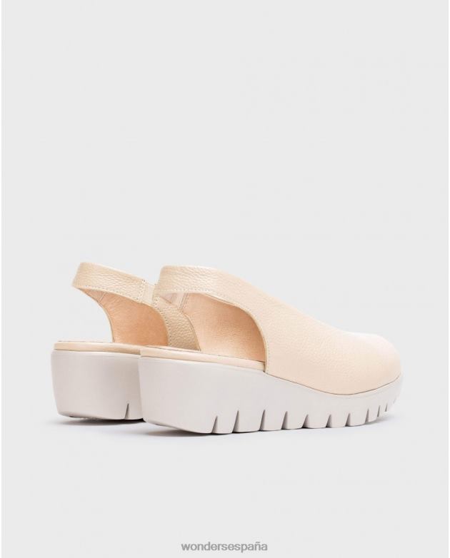 zapato de piel natural sin espalda mujer Wonders 40486271 calzado