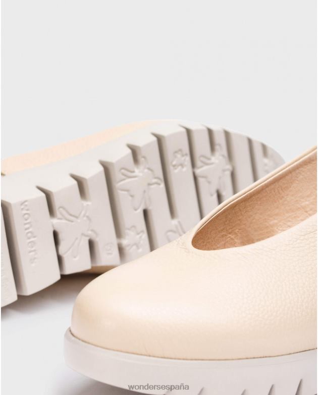 zapato de piel natural sin espalda mujer Wonders 40486271 calzado