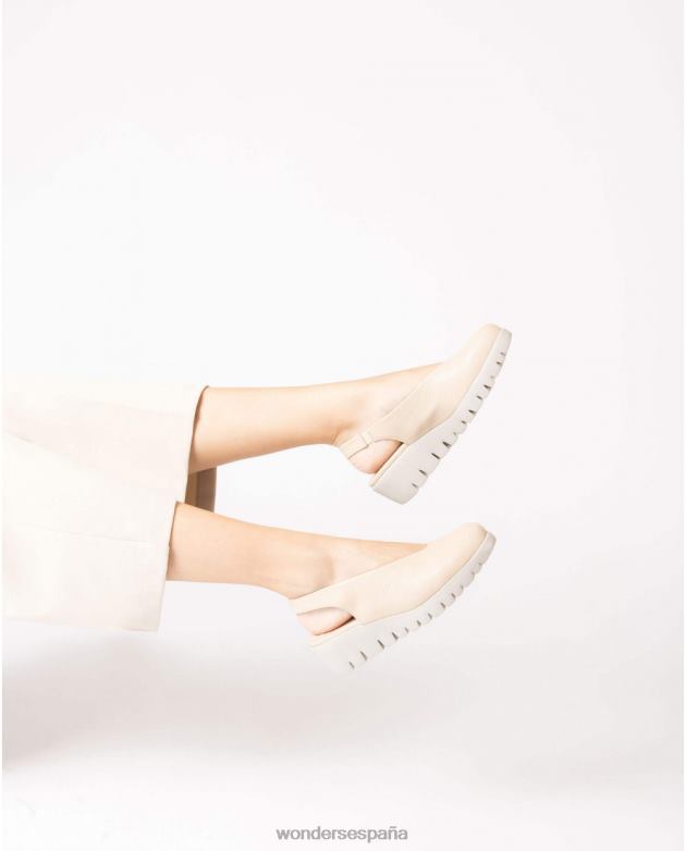 zapato de piel natural sin espalda mujer Wonders 40486271 calzado