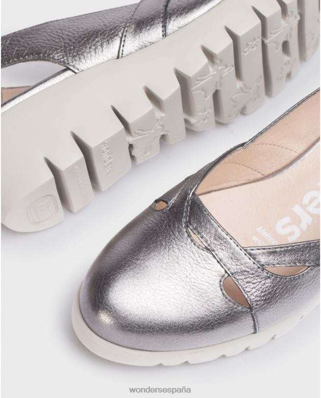 zapato gris plomo sevilla mujer Wonders 40486227 calzado