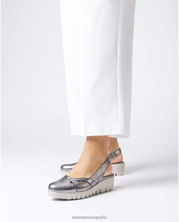zapato gris plomo sevilla mujer Wonders 40486227 calzado