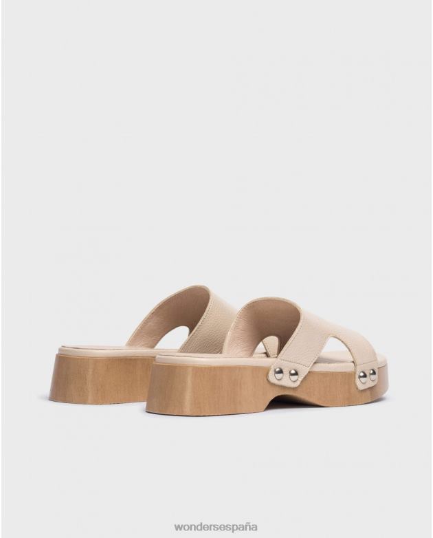 Sandalia dalia beige natural mujer Wonders 4048626 calzado