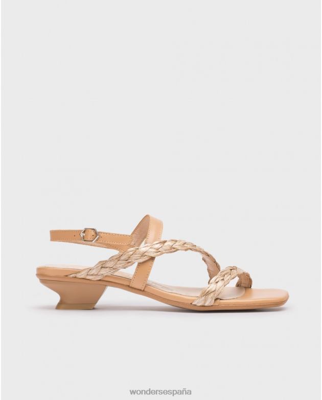 Sandalia sol beige arena mujer Wonders 4048629 calzado
