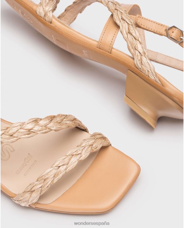 Sandalia sol beige arena mujer Wonders 4048629 calzado