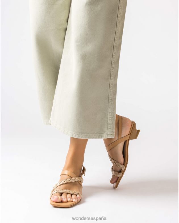Sandalia sol beige arena mujer Wonders 4048629 calzado