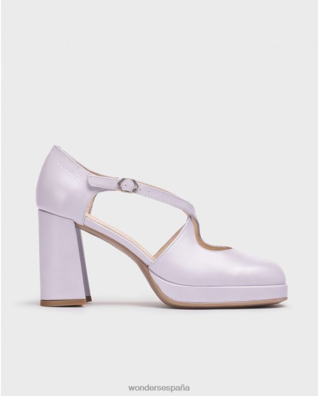 Zapato lexi negro lavanda mujer Wonders 40486113 calzado