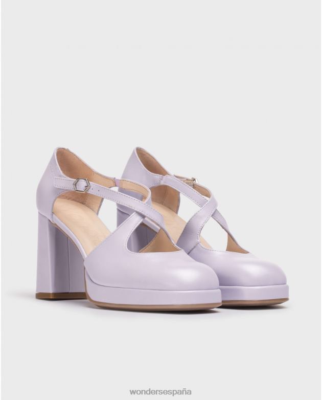 Zapato lexi negro lavanda mujer Wonders 40486113 calzado