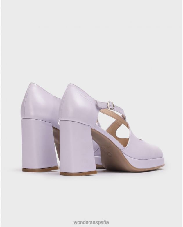 Zapato lexi negro lavanda mujer Wonders 40486113 calzado