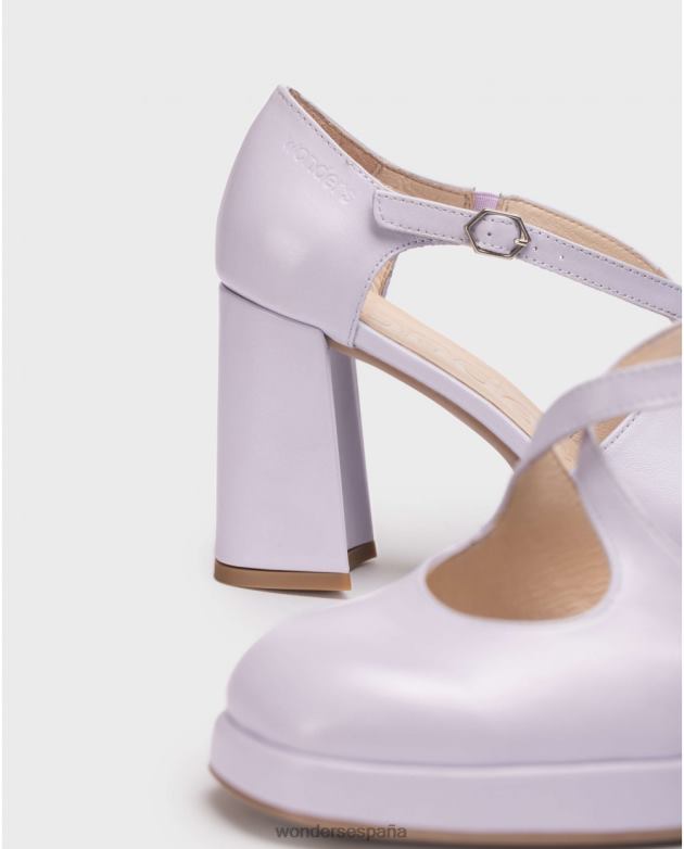 Zapato lexi negro lavanda mujer Wonders 40486113 calzado