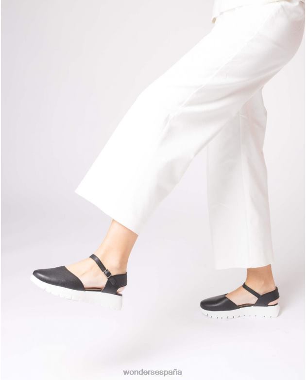 babi negro negro mujer Wonders 40486274 calzado