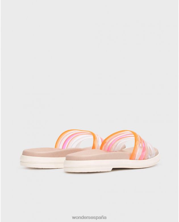 blanco sandalia cebra blanca mujer Wonders 40486253 calzado