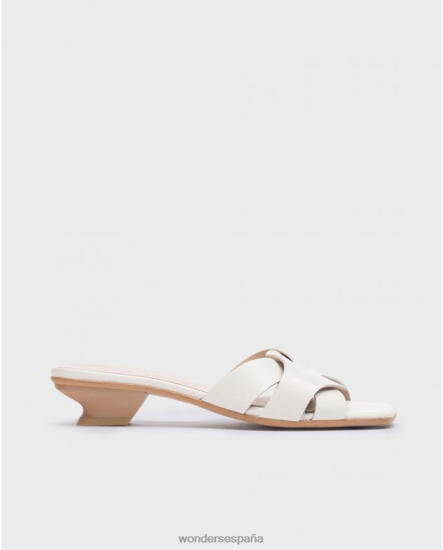 mula de mica blanca mujer Wonders 4048634 calzado