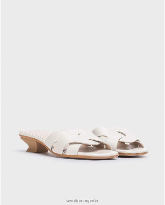 mula de mica blanca mujer Wonders 4048634 calzado
