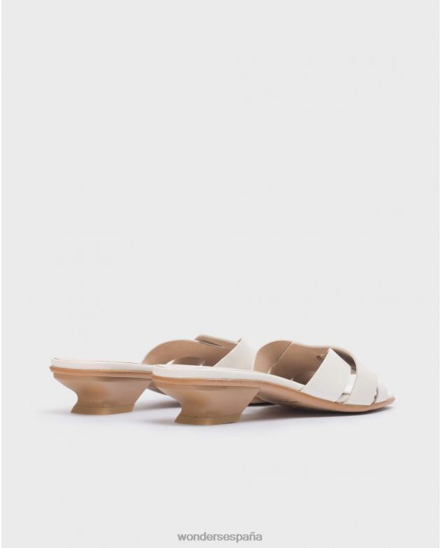 mula de mica blanca mujer Wonders 4048634 calzado