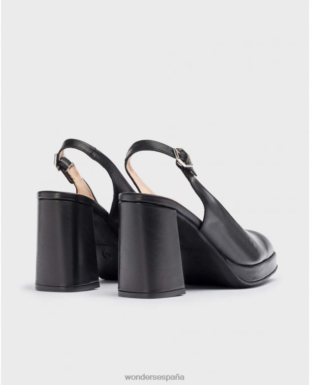 negra h-5902 mujer Wonders 40486108 calzado