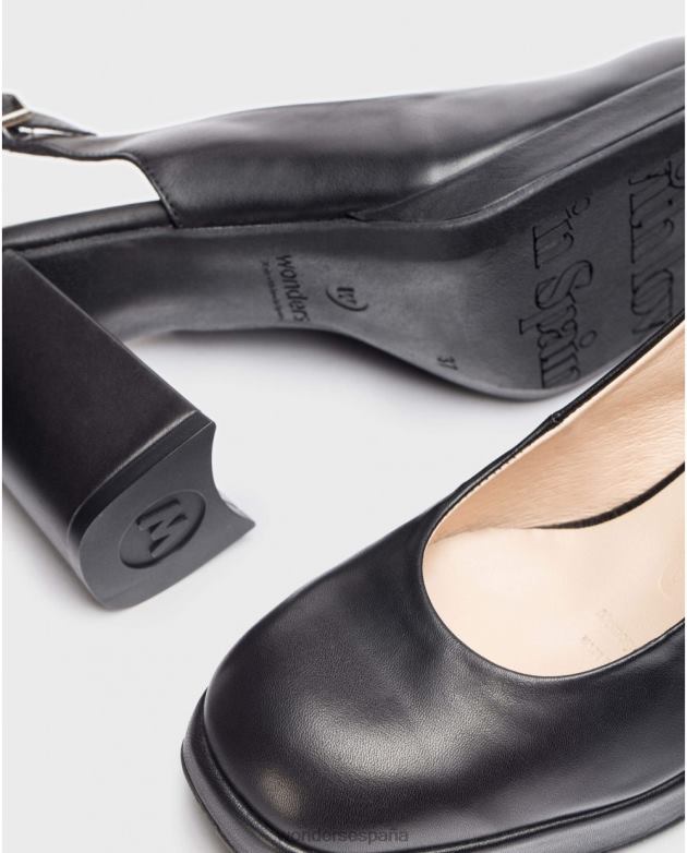 negra h-5902 mujer Wonders 40486108 calzado