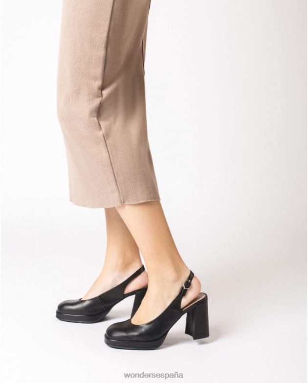 negra h-5902 mujer Wonders 40486108 calzado