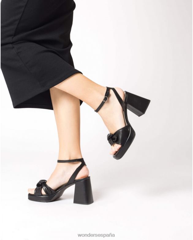 negra m-5301 mujer Wonders 4048674 calzado
