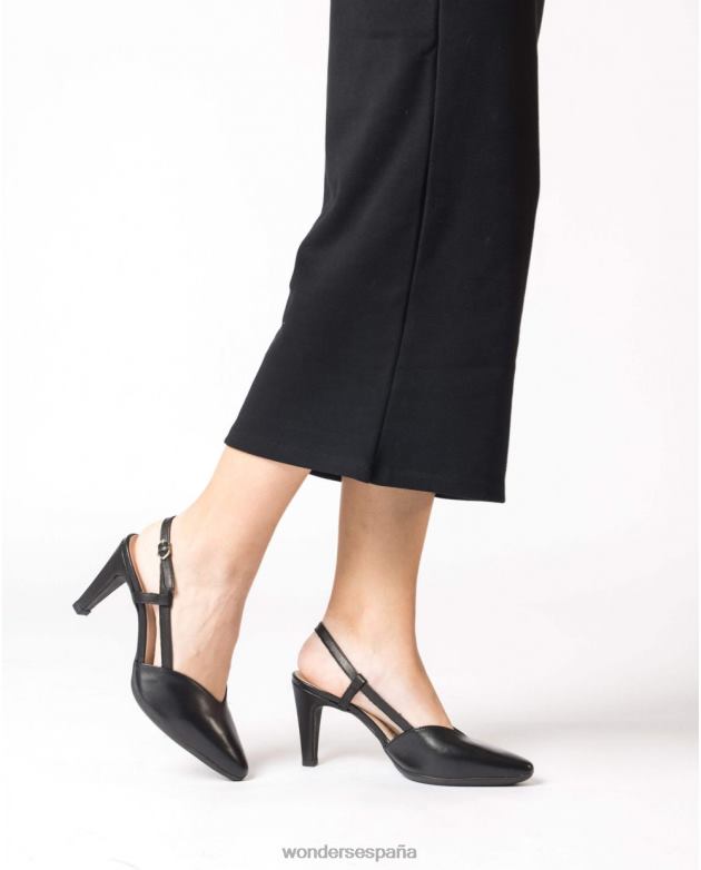 negro m-4280 mujer Wonders 40486344 calzado
