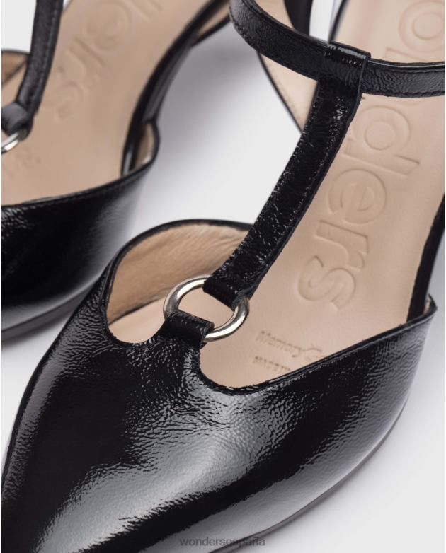 negro zapato lexi negro mujer Wonders 40486182 calzado