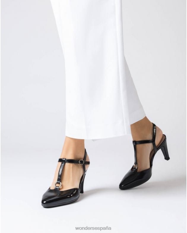 negro zapato lexi negro mujer Wonders 40486182 calzado