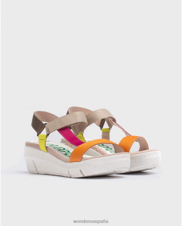 nepal naranja mujer Wonders 40486246 calzado