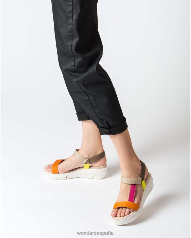 nepal naranja mujer Wonders 40486246 calzado