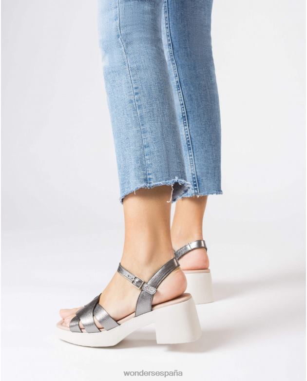 plomo d-1001 mujer Wonders 40486120 calzado