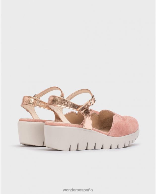rosa/oro rosa sandalia caravaca mujer Wonders 4048647 calzado