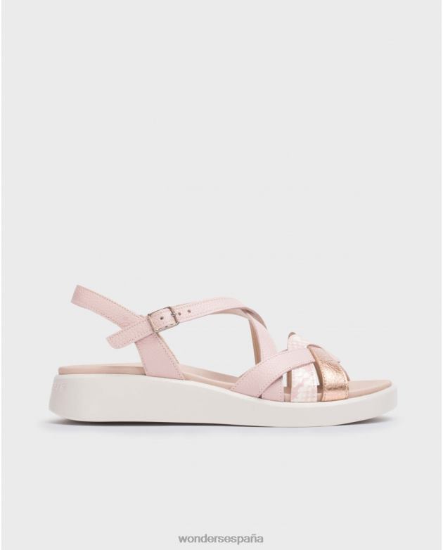 sandalia alison rosa ram/ros/ro mujer Wonders 40486192 calzado