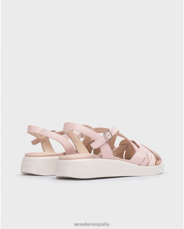 sandalia alison rosa ram/ros/ro mujer Wonders 40486192 calzado