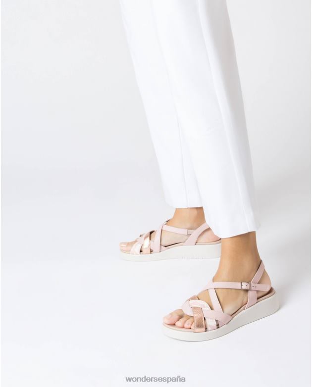 sandalia alison rosa ram/ros/ro mujer Wonders 40486192 calzado