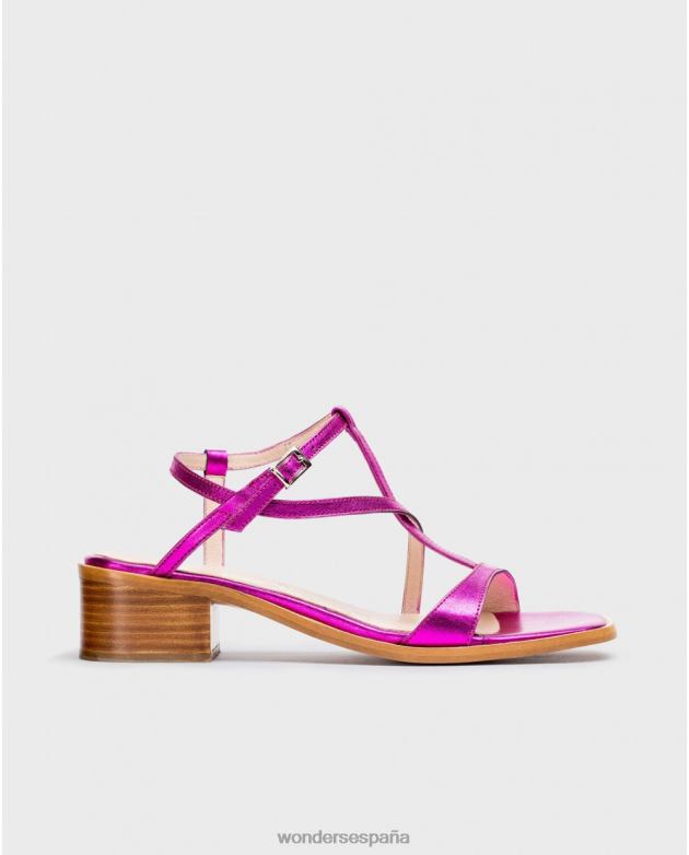 sandalia aurora fucsia fucsia mujer Wonders 40486338 calzado