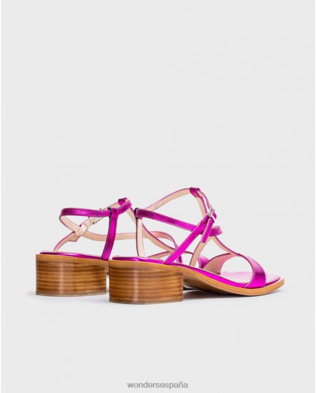 sandalia aurora fucsia fucsia mujer Wonders 40486338 calzado