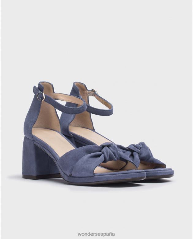 sandalia cali azul marino báltico mujer Wonders 40486109 calzado