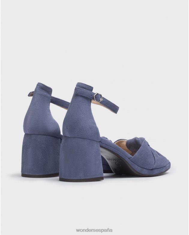 sandalia cali azul marino báltico mujer Wonders 40486109 calzado