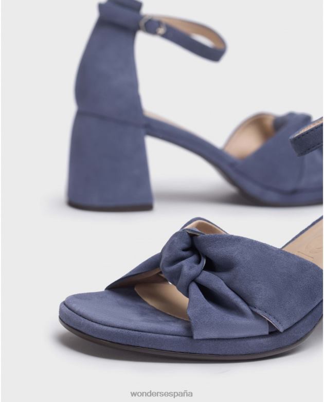 sandalia cali azul marino báltico mujer Wonders 40486109 calzado