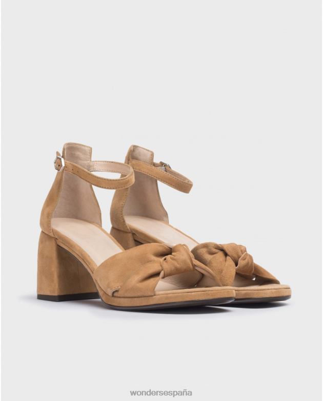 sandalia cali marrón arena mujer Wonders 40486110 calzado
