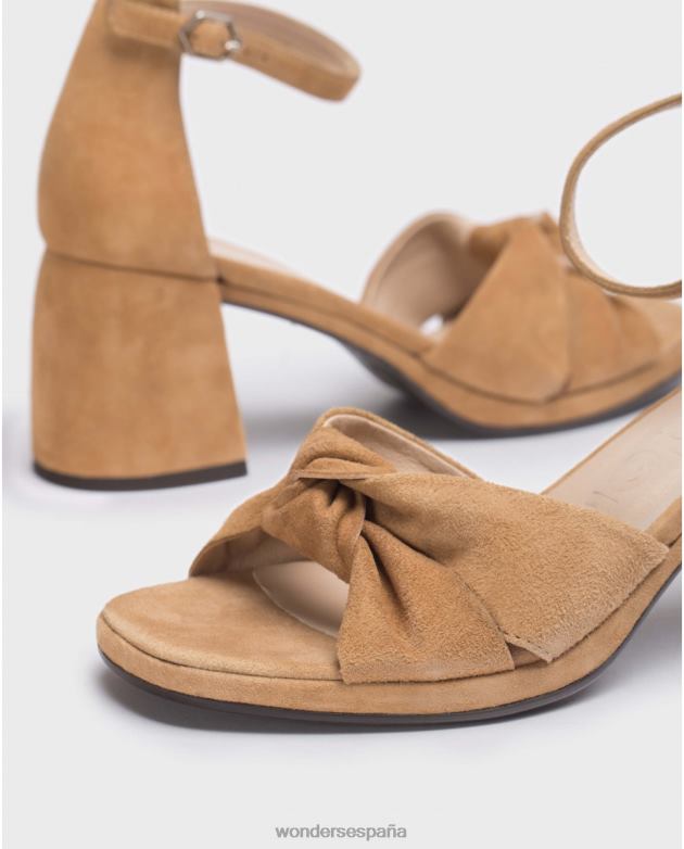 sandalia cali marrón arena mujer Wonders 40486110 calzado
