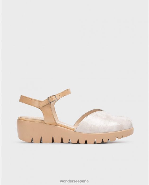 sandalia caravaca tie dye topo/arena mujer Wonders 40486279 calzado