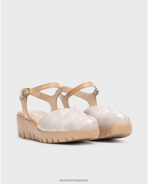 sandalia caravaca tie dye topo/arena mujer Wonders 40486279 calzado