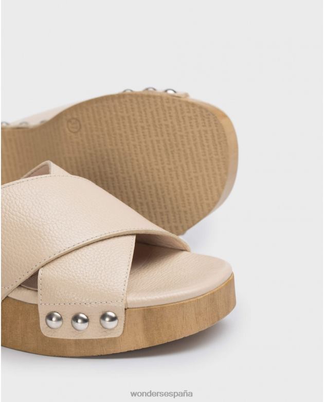 sandalia coral natural mujer Wonders 40486320 calzado