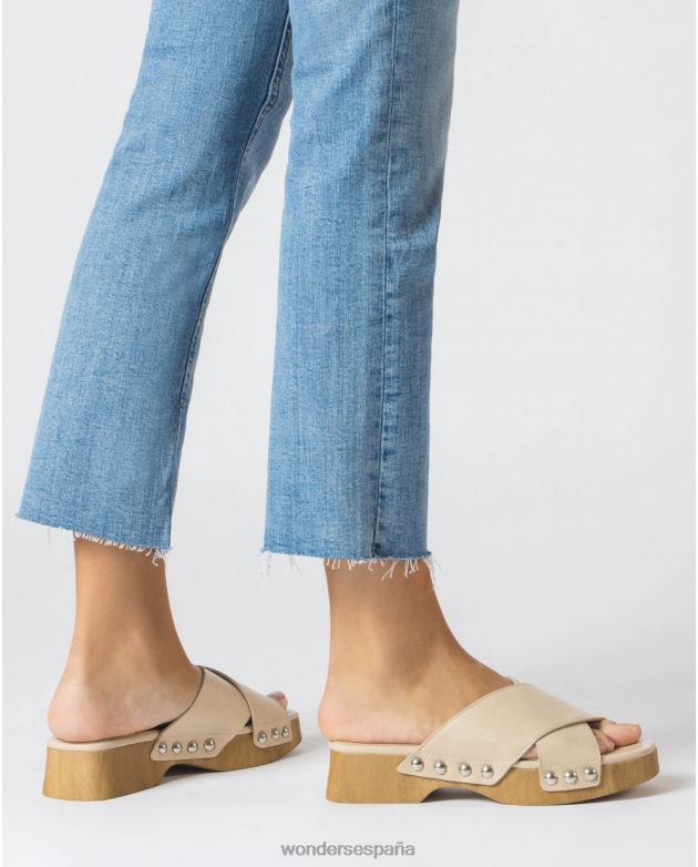 sandalia coral natural mujer Wonders 40486320 calzado