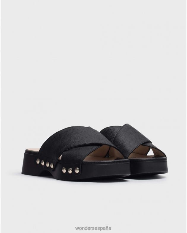 sandalia dalia negra mujer Wonders 40486321 calzado