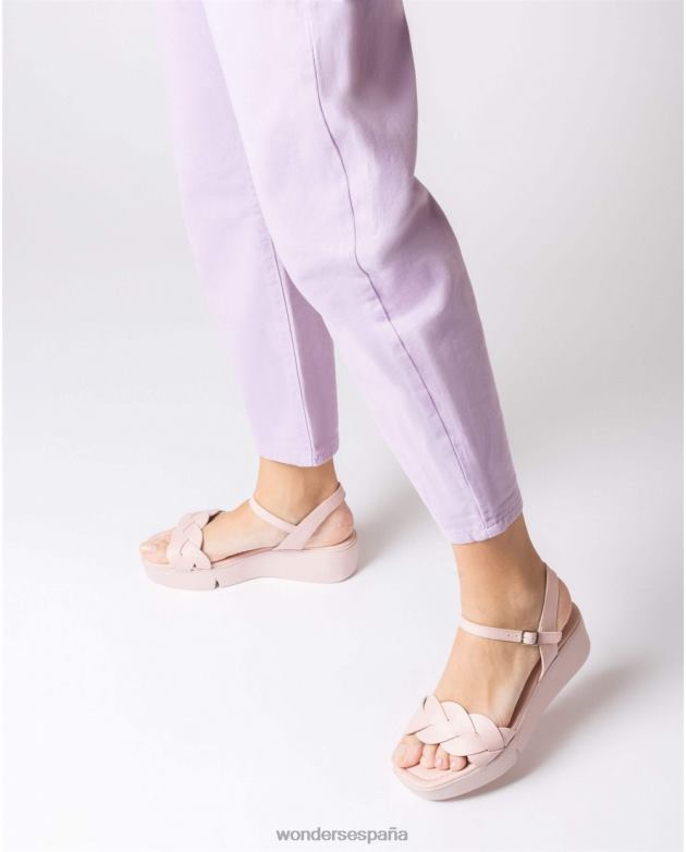sandalia dita rosa rosa mujer Wonders 40486191 calzado