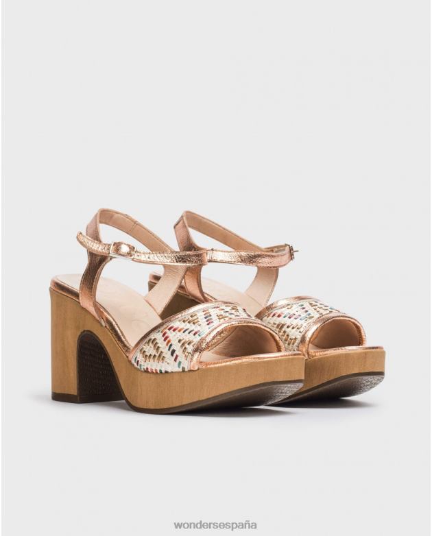 sandalia etnia rame multicolor mujer Wonders 4048656 calzado