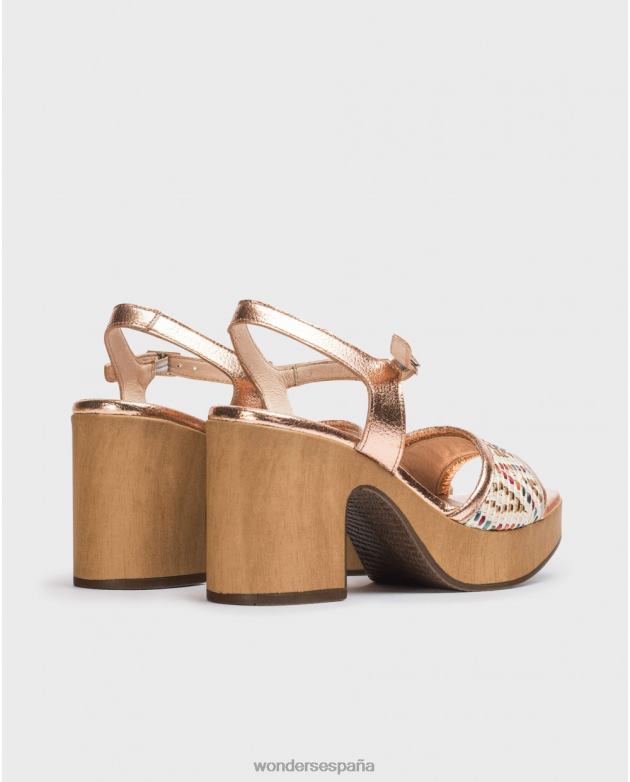 sandalia etnia rame multicolor mujer Wonders 4048656 calzado