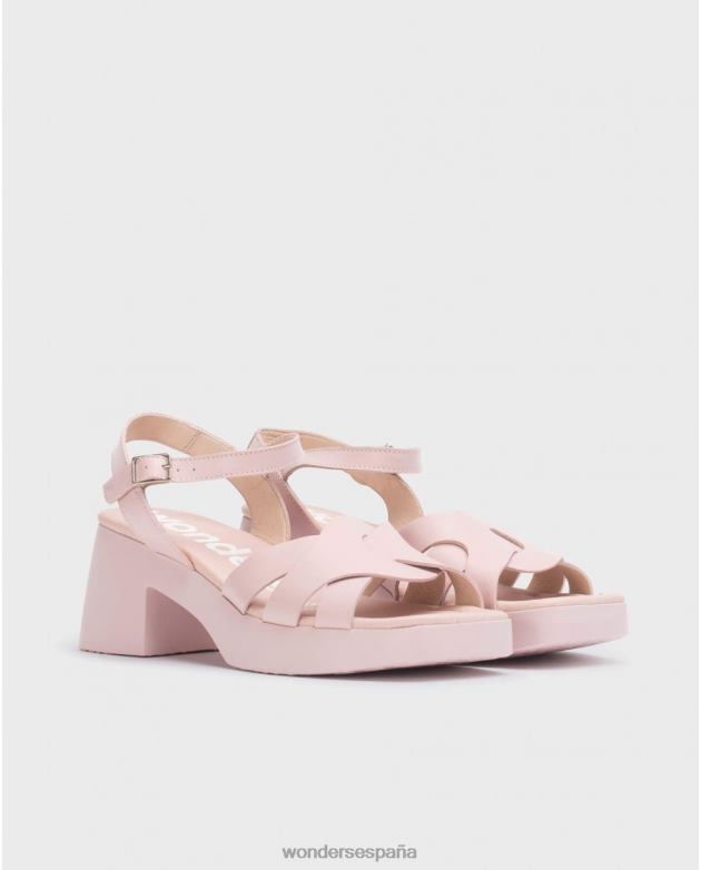 sandalia georgina rosa rosa mujer Wonders 40486164 calzado