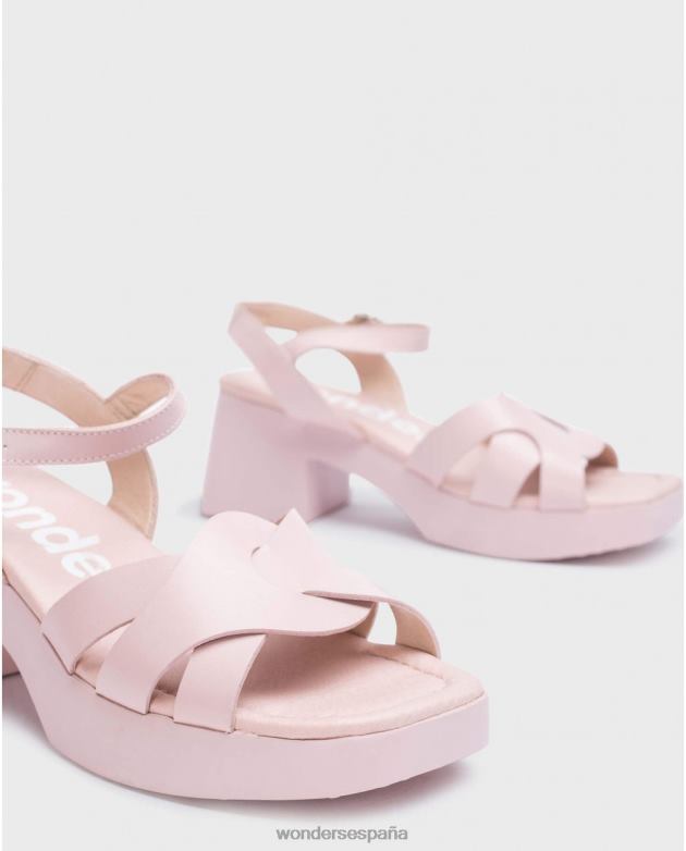 sandalia georgina rosa rosa mujer Wonders 40486164 calzado